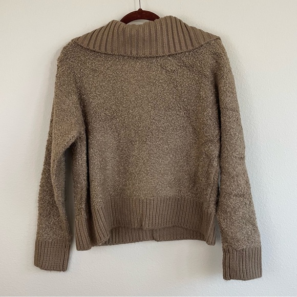 CARBON38 Half Zip Boucle‎ Pullover Sweater jn Caribou Size XS - Picture 6 of 9